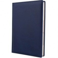 Ежедневник недатированный Cabinet Napa, А5, 320 л., натуральная кожа, синий