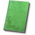 Ежедневник недатированный Optima Vivella тиснение "Notebook", А5, 320 л., искусственная кожа, зеленый