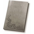 Ежедневник недатированный Optima Vivella тиснение "Notebook", А5, 320 л., искусственная кожа, серый