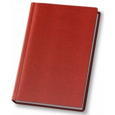 Ежедневник недатированный Optima LIZARD, А5, 320 л., натуральная кожа, красный