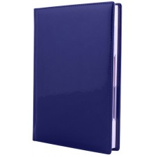Ежедневник полудатированный Optima Vivellak, А5, 384 л., искусственная кожа, синий