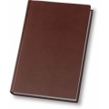 Ежедневник полудатированный Optima MINK, А5, 384 л., искусственная кожа, шоколад