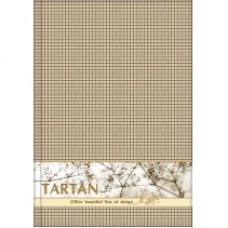 Блокнот Optima "Тартан" А4, 96 л., бежевый