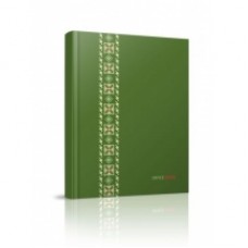 Блокнот Optima "Орнамент", А4, 96 л., зеленый, линия