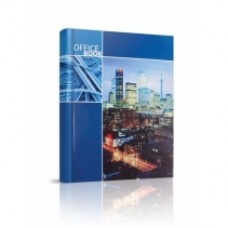 Блокнот Optima "Office book", А4, 96 л., синий, линия