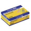 Скріпка 28 мм кругла Economix, кольорова, 100шт.
