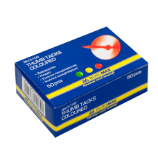 Кнопки металлические цветные Buromax, никелированные, 50 шт.