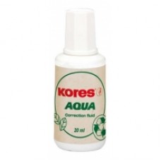 Корректирующая жидкость Kores AQUA с кисточкой, 20 мл
