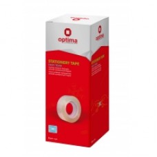 Лента клейкая канцелярская 12 мм x 30 м "Easy tear" Optima, прозрачная