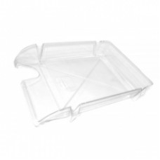 Лоток горизонтальный "Компакт" Economix, пластиковый, прозрачный