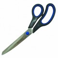 Ножницы 25 см Economix, пластиковые ручки с резиновыми вставками