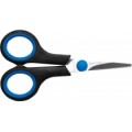 Ножницы 12 см Economix, пластиковые ручки с резиновыми вставками
