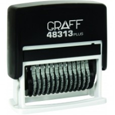 Мини-нумератор GRAFF 48313 Plus, 13 разрядов, 3 мм