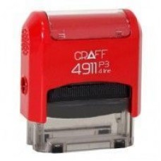 Оснастка автоматическая GRAFF 4911 P3 "GLOSSY", для штампа 38х14мм, красная