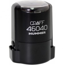 Оснастка автоматическая GRAFF 46040 HUMMER "GLOSSY", для печати d 40 мм, черная с футляром