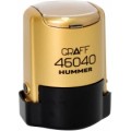 Оснастка автоматическая GRAFF 46040 HUMMER "GLOSSY", для печати d 40 мм, золотистая с футляром