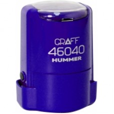 Оснастка автоматическая GRAFF 46040 HUMMER "GLOSSY", для печати d 40 мм, сиреневая с футляром