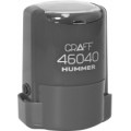 Оснастка автоматическая GRAFF 46040 HUMMER "GLOSSY", для печати d 40 мм, серая с футляром