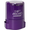 Оснастка автоматическая GRAFF 46040 HUMMER "GLOSSY", для печати d 40 мм, фиолетовая с футляром