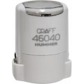 Оснастка автоматическая GRAFF 46040 HUMMER "GLOSSY", для печати d 40 мм, белая с футляром