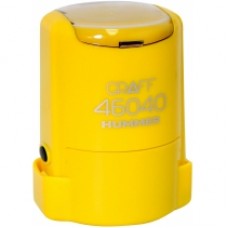 Оснастка автоматическая GRAFF 46040 HUMMER "GLOSSY", для печати d 40 мм, желтая с футляром