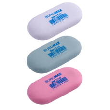 Ластик для карандаша Buromax, овальный, ассорти