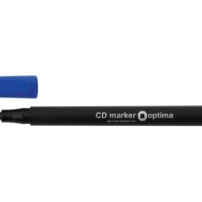Маркер для CD и DVD Optima, 0,7 мм, синий