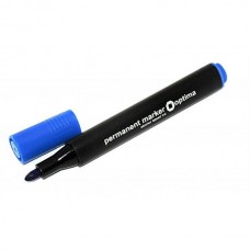 Маркер перманентный треугольный Optima, 1-3 мм, синий