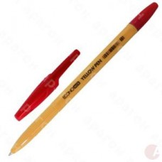 Ручка шариковая Economix YELLOW PEN, 0,5 мм, красная