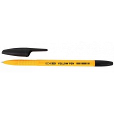 Ручка шариковая Economix YELLOW PEN, 0,5 мм, черная