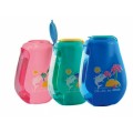 Точилка пластиковая с контейнером и клипом Cool for school Dolphin, 2 лезвия различной длины