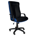 Кресло Примтекс Плюс Orbita Lux combi D-5/S-5132 (Orbita Lux combi D-5/H-22), черный с синим