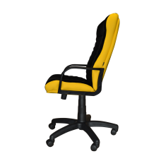 Кресло Примтекс Плюс Orbita Lux combi D-5/S-98 (Orbita Lux combi D-5/H-2240), черный с желтым
