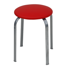Табурет Примтекс Плюс Zeppo Alum S-3120, красный