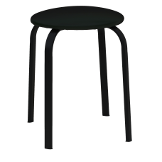 Табурет Примтекс Плюс Zeppo Black CZ-3, черный