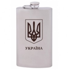 Фляга из нержавеющей стали Cabinet, 240 мл, Тризуб