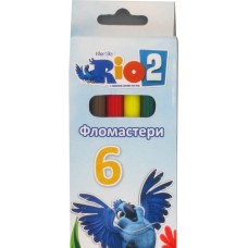 Фломастеры Cool for school "Rio", 6 цветов