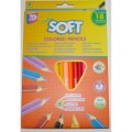 Карандаши цветные Cool for school "Extra Soft", треугольные, 18 цветов