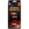 Карандаши цветные Cool for school "Racing", 12 цветов