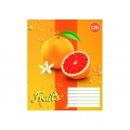 Тетрадь Cool for school "Fruits", 12 листов, клетка