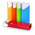 Пенал пластиковый на кнопке Economix, А6, ассорти