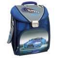 Ранец школьный каркасно-трансформер Cool for school "Blue Car", 14"