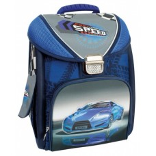 Ранец школьный каркасно-трансформер Cool for school "Blue Car", 14"