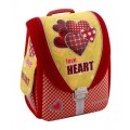 Ранец школьный каркасно-трансформер Cool for school "Love Heart", 14"