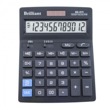 Калькулятор настольный Brilliant BS-0111, 12 разрядов, размер 140х176х45мм