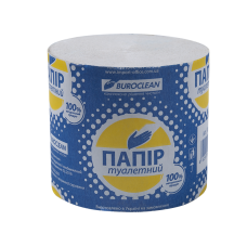 Бумага туалетная макулатурная Buroclean, без гильзы, серая