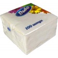 Салфетки бумажные "Диво" 330х330 мм, 100шт, белые