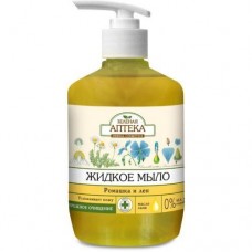 Крем-мыло жидкое Зеленая Аптека 460мл, ромашка и лен<br /><br /><br />