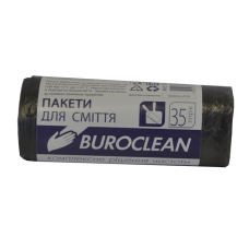 Пакеты для мусора ECO 35л/30шт. Buroclean (черные)