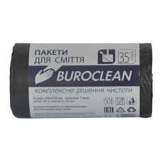 Пакеты для мусора ECO 35л/50шт. Buroclean (черные)